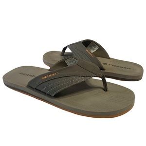 MERRELL bungee cord flip flop thong sandals gray Size 10